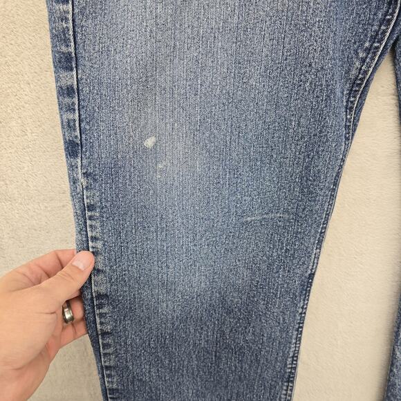 Ariat Rebar M4 Jeans Mens 40x30 (Fits 42x28) Blue Relaxed Boot Cut LoopLock - Picture 4 of 16